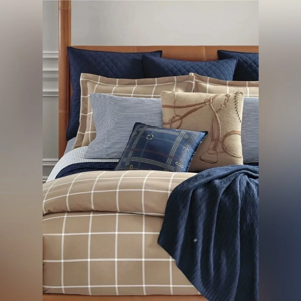 Ralph Lauren‎ NEW Modern Equestrian Duvet Cover Full/Queen
